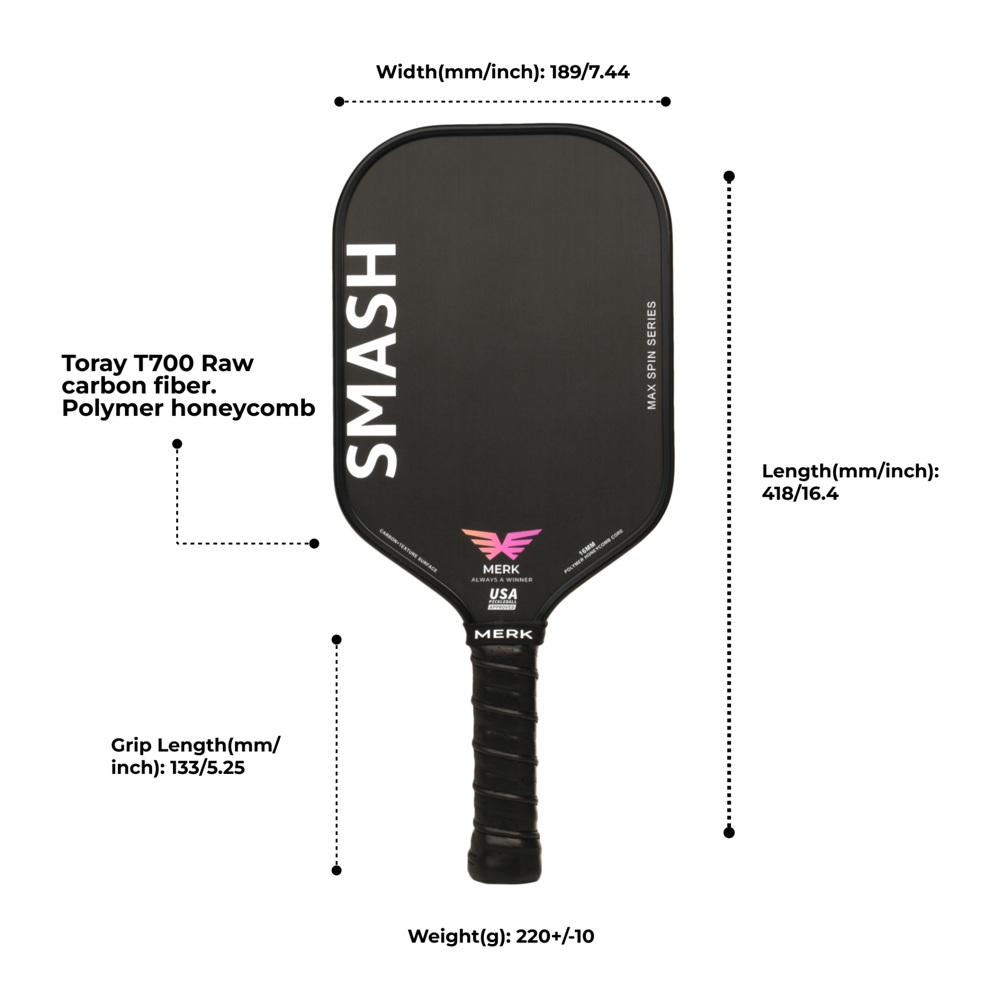 SMASH Pickleball Paddle - MERK Sports